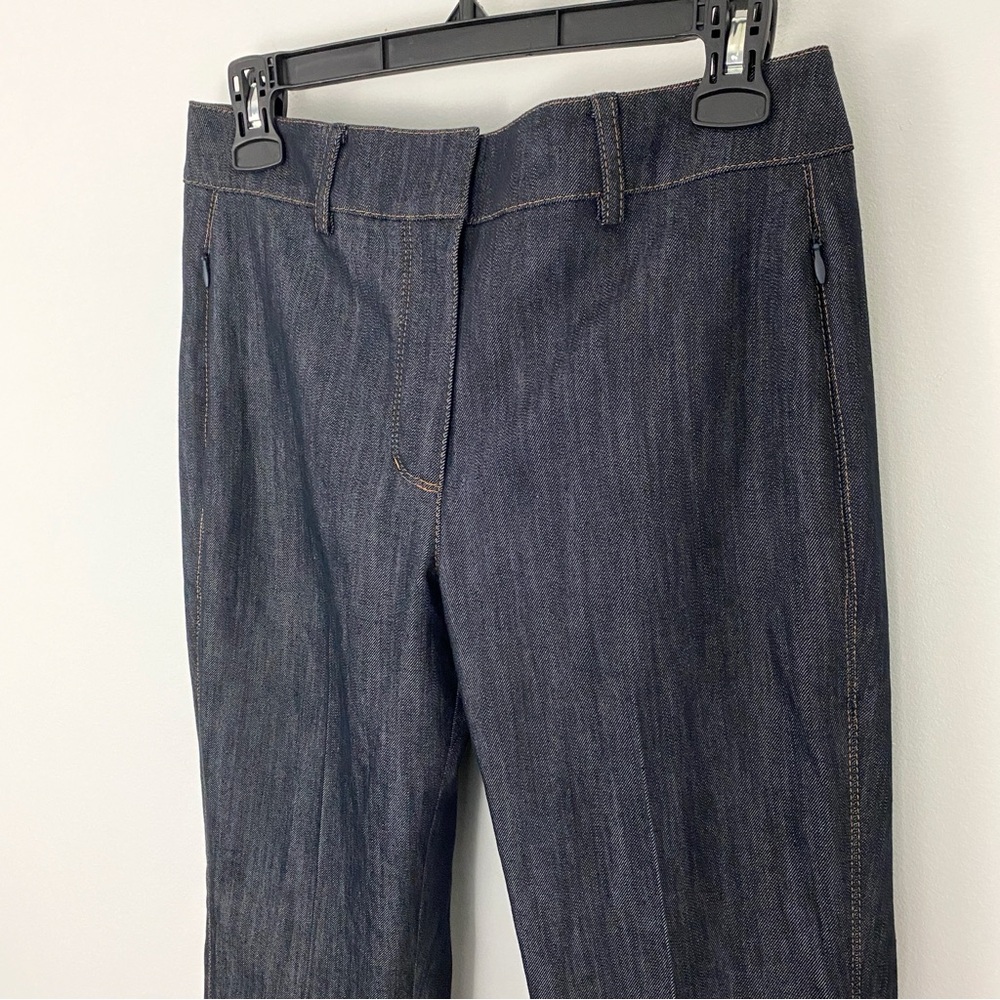 NEW Elie Tahari size 8 Dark Denim Fit & Flare Boot Cut Pant - Picture 11 of 14